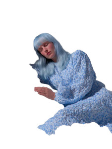 Vogue Model Sleeping Vinyl Car Decal Sticker – Waterproof & UV-Resistant 8.213333333333333"