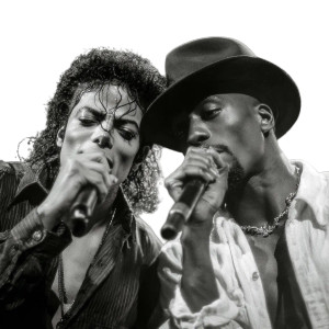 Michael & Tupac Concert Vinyl Car Decal Sticker – Waterproof & UV-Resistant 6.826666666666667"