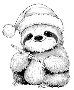 Kawaii Sloth Santa Vinyl Car Decal Sticker – Waterproof & UV-Resistant 4.05333333333333 Kawaii Sloth Santa Vinyl Car Decal Sticker – Waterproof & UV-Resistant 4.05333333333333
