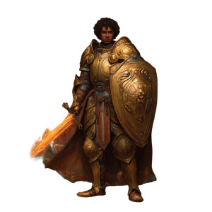 Golden Armored Guard Vinyl Car Decal Sticker – Waterproof & UV-Resistant 3.4133333333333336"
