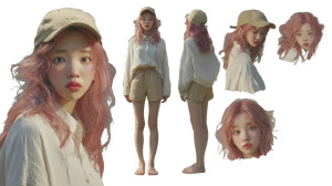 Korean Character Design V2 Vinyl Car Decal Sticker – Waterproof & UV-Resistant 5.4