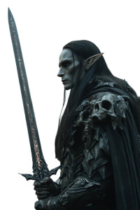 Elf Necromancer Warrior Vinyl Car Decal Sticker – Waterproof & UV-Resistant 4.4