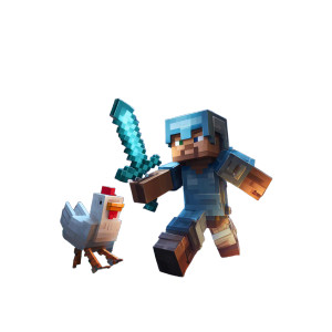 Minecraft Battle Vinyl Car Decal Sticker – Waterproof & UV-Resistant 6.826666666666667"