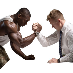 Arm Wrestling Victory Vinyl Car Decal Sticker – Waterproof & UV-Resistant 6.826666666666667"