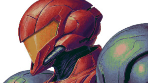 Samus Pixel Art Vinyl Car Decal Sticker – Waterproof & UV-Resistant 2.72"