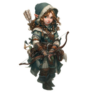 Halfling Rogue Mastermind Vinyl Car Decal Sticker – Waterproof & UV-Resistant 3.4133333333333336"