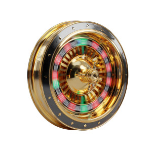 Golden Roulette Wheel Vinyl Car Decal Sticker – Waterproof & UV-Resistant 3.4133333333333336"