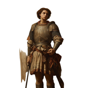 Michael Archangel Painting Vinyl Car Decal Sticker – Waterproof & UV-Resistant 3.4133333333333336"