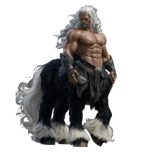 Blonde Centaur Vinyl Car Decal Sticker – Waterproof & UV-Resistant 3.4133333333333336"