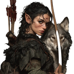 Fierce Half-Elf Archer Vinyl Car Decal Sticker – Waterproof & UV-Resistant 3.4133333333333336" Fierce Half-Elf Archer Vinyl Car Decal Sticker – Waterproof & UV-Resistant 3.4133333333333336"