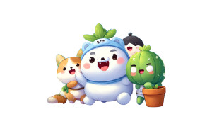 Cute Mascot Character V2 Vinyl Car Decal Sticker – Waterproof & UV-Resistant 5.4