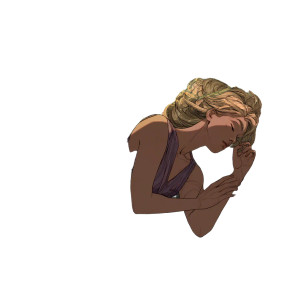 Goddess Sleep Vinyl Car Decal Sticker – Waterproof & UV-Resistant 3.4133333333333336"