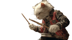 Punk Rock Cat V4 Vinyl Car Decal Sticker – Waterproof & UV-Resistant 2.72"