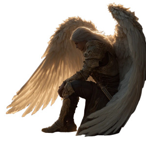 Fallen Angel Throne V2 Vinyl Car Decal Sticker – Waterproof & UV-Resistant 3.4133333333333336"