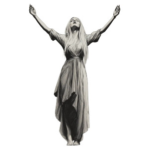 Blonde Woman Stretching Vinyl Car Decal Sticker – Waterproof & UV-Resistant 6.826666666666667"