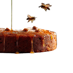 Honey Cake Bees Vinyl Car Decal Sticker – Waterproof & UV-Resistant 3.4133333333333336"