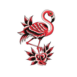 Flamingo Tattoo Vinyl Car Decal Sticker – Waterproof & UV-Resistant 3.4133333333333336" Flamingo Tattoo Vinyl Car Decal Sticker – Waterproof & UV-Resistant 3.4133333333333336"