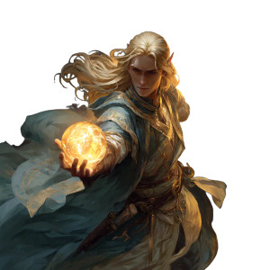 Elf Cleric Fireball Vinyl Car Decal Sticker – Waterproof & UV-Resistant 3.4133333333333336"