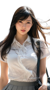 Japanese School Girl V57 Vinyl Car Decal Sticker – Waterproof & UV-Resistant 9.706666666666667"