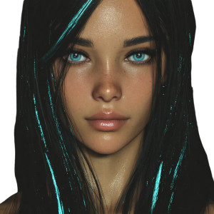 Futuristic Beauty V5 Vinyl Car Decal Sticker – Waterproof & UV-Resistant 3.4133333333333336"