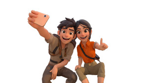 Spy Duo Selfie Vinyl Car Decal Sticker – Waterproof & UV-Resistant 5.4