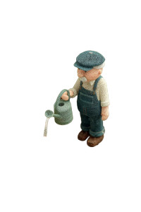 Elderly Gardener Smiling V2 Vinyl Car Decal Sticker – Waterproof & UV-Resistant 4.4
