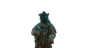 Combat Soldier V2 Vinyl Car Decal Sticker – Waterproof & UV-Resistant 2.72"