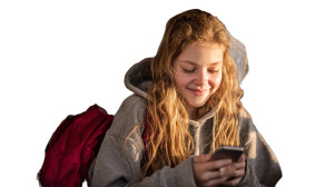 Smiling Teen On Phone Vinyl Car Decal Sticker – Waterproof & UV-Resistant 2.72" Smiling Teen On Phone Vinyl Car Decal Sticker – Waterproof & UV-Resistant 2.72"