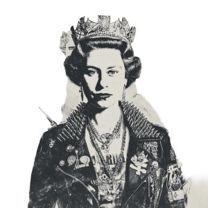 Punk Queen Elizabeth V2 Vinyl Car Decal Sticker – Waterproof & UV-Resistant 6.826666666666667"