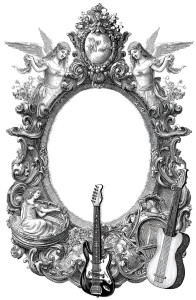 Ornate Vintage Frame Vinyl Car Decal Sticker – Waterproof & UV-Resistant 4.4