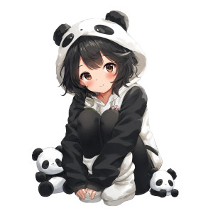 Anime Girl Panda Hoodie Vinyl Car Decal Sticker – Waterproof & UV-Resistant 3.4133333333333336" Anime Girl Panda Hoodie Vinyl Car Decal Sticker – Waterproof & UV-Resistant 3.4133333333333336"