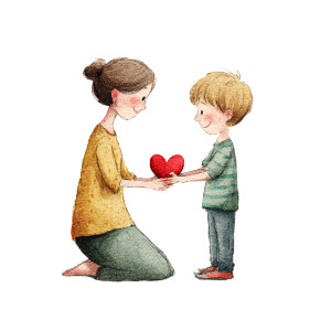 Heartfelt Connection Vinyl Car Decal Sticker – Waterproof & UV-Resistant 3.4133333333333336"