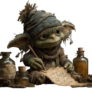 Goblin Scribe Vinyl Car Decal Sticker – Waterproof & UV-Resistant 3.4133333333333336"