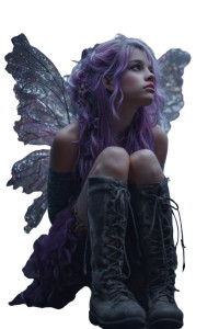 Purple Fairy V2 Vinyl Car Decal Sticker – Waterproof & UV-Resistant 4.4