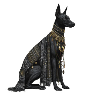 Xoloitzcuintli Art Vinyl Car Decal Sticker – Waterproof & UV-Resistant 3.4133333333333336"