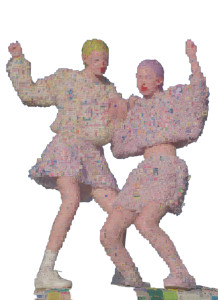 Joyful Digital Dancers V2 Vinyl Car Decal Sticker – Waterproof & UV-Resistant 8.533333333333333"