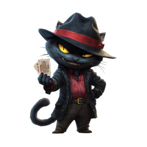 Mafia Cat Gangster Vinyl Car Decal Sticker – Waterproof & UV-Resistant 3.4133333333333336"