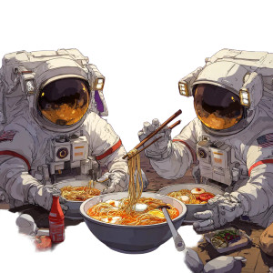 Cosmic Ramen Astronauts Vinyl Car Decal Sticker – Waterproof & UV-Resistant 3.4133333333333336" Cosmic Ramen Astronauts Vinyl Car Decal Sticker – Waterproof & UV-Resistant 3.4133333333333336"