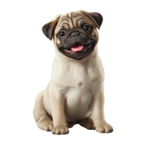 Happy Pug Puppy Vinyl Car Decal Sticker – Waterproof & UV-Resistant 3.4133333333333336" Happy Pug Puppy Vinyl Car Decal Sticker – Waterproof & UV-Resistant 3.4133333333333336"