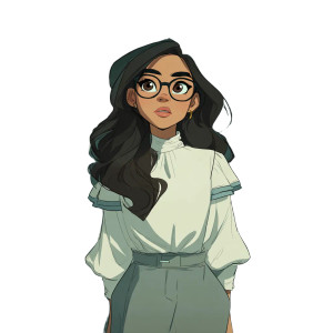 Mexican Woman Illustration Vinyl Car Decal Sticker – Waterproof & UV-Resistant 3.4133333333333336"