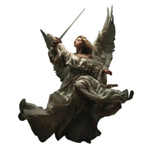 Ethereal Angel Warrior V4 Vinyl Car Decal Sticker – Waterproof & UV-Resistant 6.826666666666667"
