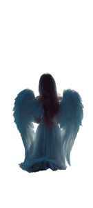 Angel In Prayer V2 Vinyl Car Decal Sticker – Waterproof & UV-Resistant 5.4