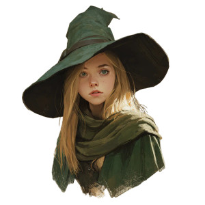 Blonde Forest Witch Vinyl Car Decal Sticker – Waterproof & UV-Resistant 3.4133333333333336" Blonde Forest Witch Vinyl Car Decal Sticker – Waterproof & UV-Resistant 3.4133333333333336"