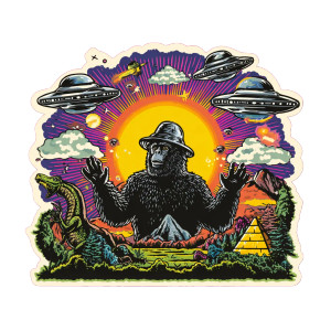 Conspiracy Character Sticker Vinyl Car Decal Sticker – Waterproof & UV-Resistant 3.4133333333333336"