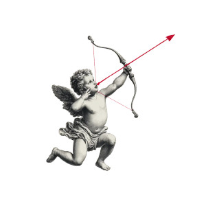 Cupid Shooting Arrow Vinyl Car Decal Sticker – Waterproof & UV-Resistant 3.4133333333333336" Cupid Shooting Arrow Vinyl Car Decal Sticker – Waterproof & UV-Resistant 3.4133333333333336"
