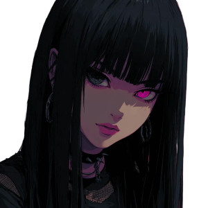 Anime Girl Portrait V102 Vinyl Car Decal Sticker – Waterproof & UV-Resistant 6.826666666666667"