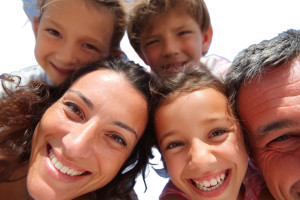 Happy Family Portrait V23 Vinyl Car Decal Sticker – Waterproof & UV-Resistant 2.986666666666667"