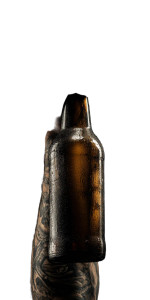 Beer Bottle Grip Vinyl Car Decal Sticker – Waterproof & UV-Resistant 5.12"