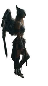 Valkyrie On Cliff Vinyl Car Decal Sticker – Waterproof & UV-Resistant 9.706666666666667"