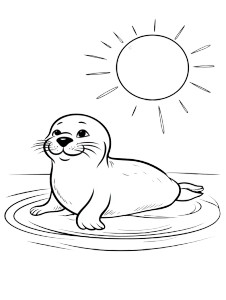 Sunbathing Seal Vinyl Car Decal Sticker – Waterproof & UV-Resistant 8.213333333333333" Sunbathing Seal Vinyl Car Decal Sticker – Waterproof & UV-Resistant 8.213333333333333"